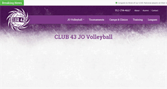 Desktop Screenshot of club43volleyball.com