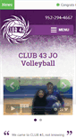 Mobile Screenshot of club43volleyball.com